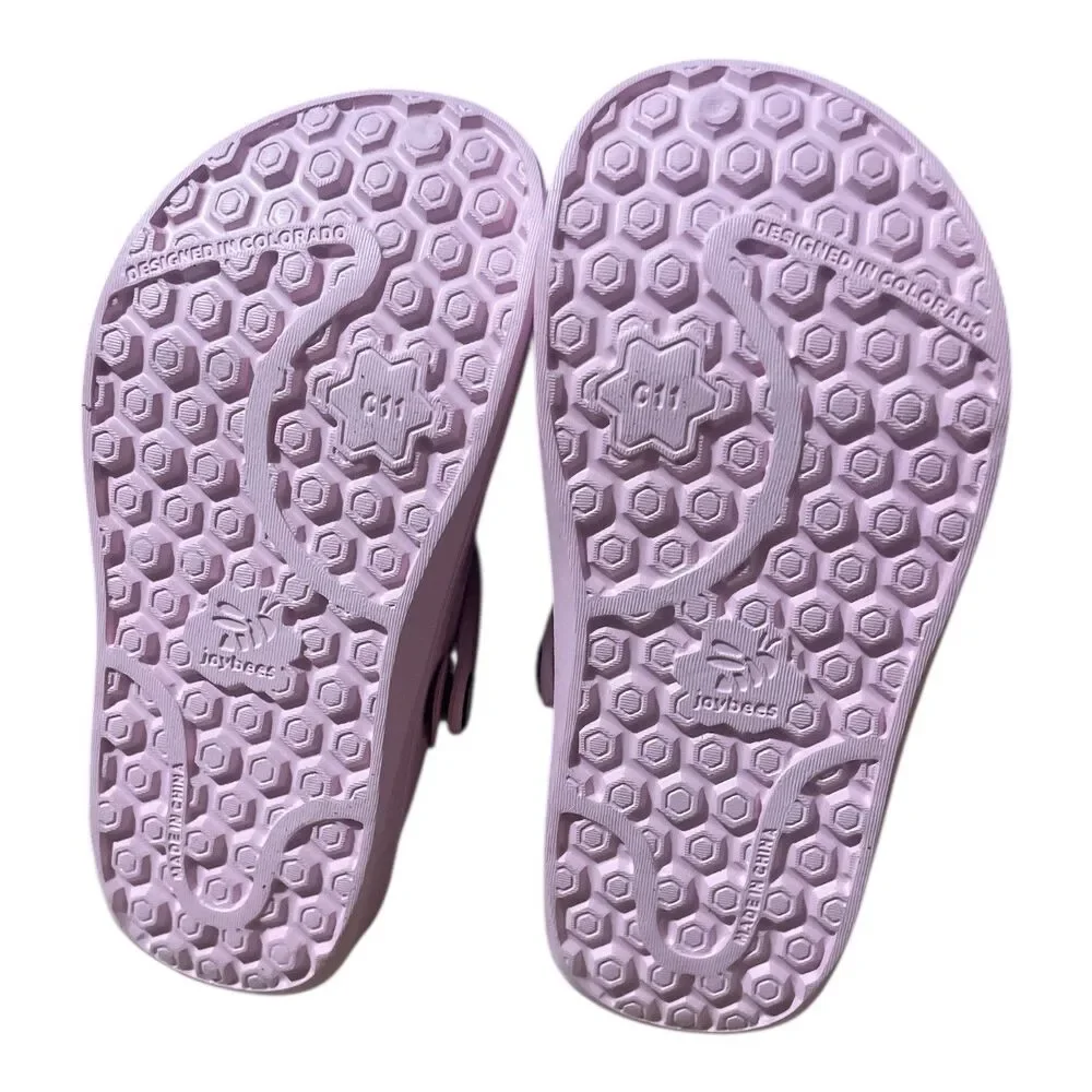 Joybees‎ Kids Varsity Lined Clogs - Pastel Pink Sz  C13